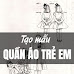 Giáo trình tạo mẫu quần áo trẻ em - Trần Thị Hường