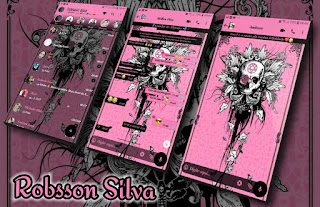 Skull Pink Theme For YOWhatsApp & Fouad WhatsApp By Robsson