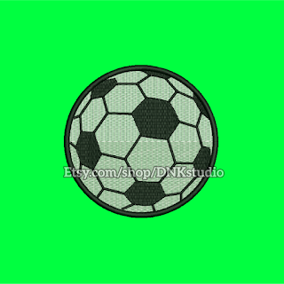 Soccer Ball Embroidery Design Applique