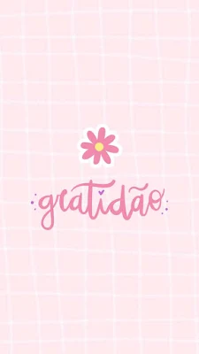 Papel de Parede para Celular Feminino Gratidão