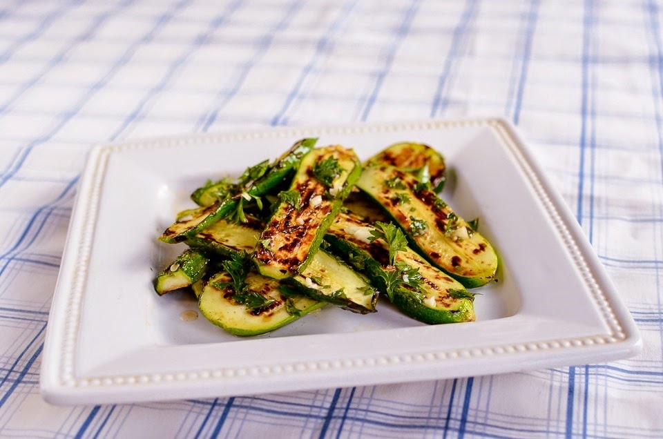 gluten free grilled zucchini with parsley-10962