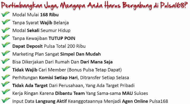 BISNIS MLM PULSA 168