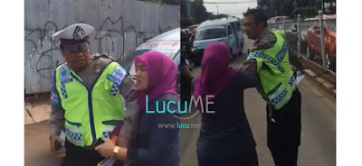 Nggak Mau Ditilang, Ibu-ibu Ini Ngamuk dan Mencakar Polisi 