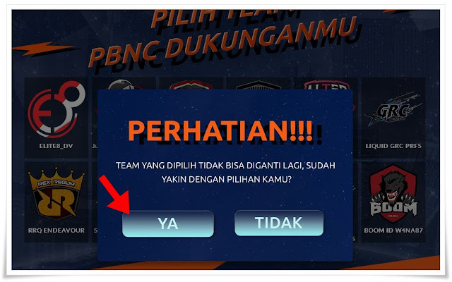 Cara Mengikuti event Voting Final PBNC 2018