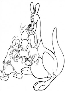 donald duck colouring pictures