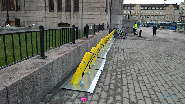 city bike station at Rautatientori