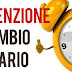 Cambio orari Celebrazioni Domenicali e Festive