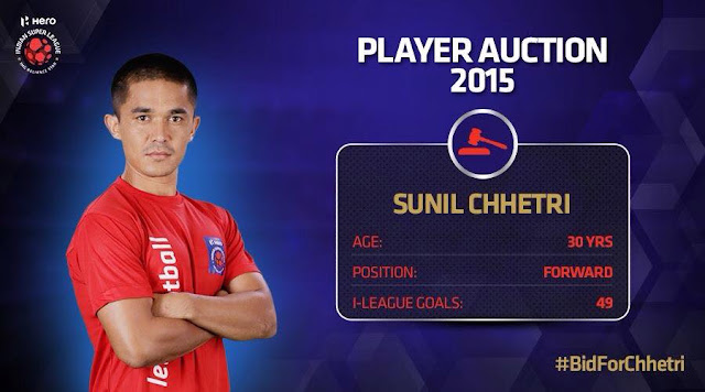 Sunil Chhetri expected to trigger bidding war in ISL Player Auction 