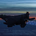 Boeing F-15E Strike Eagle Throttle on in the Evening