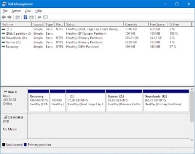 disk management windows 10