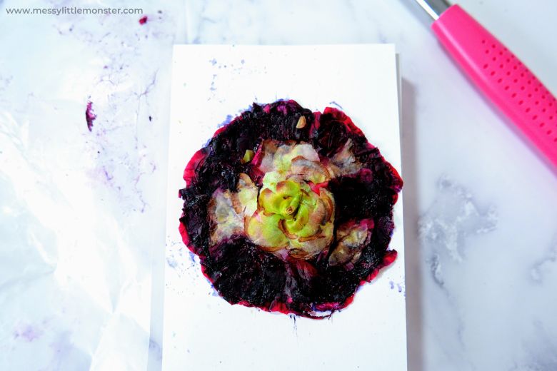 hammered flower art