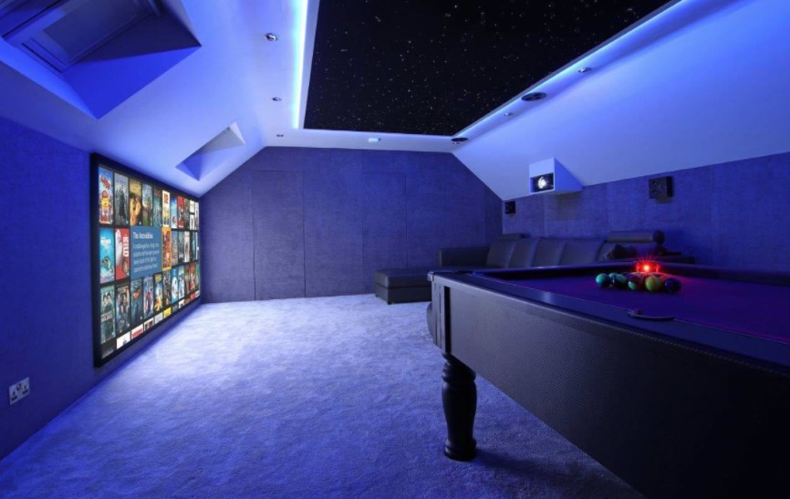 Loft Conversion Cinema Room Star Wars Style