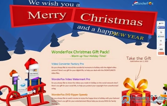 Offre promotionnelle : 3 logiciels Wonderfox gratuits pour Noël !