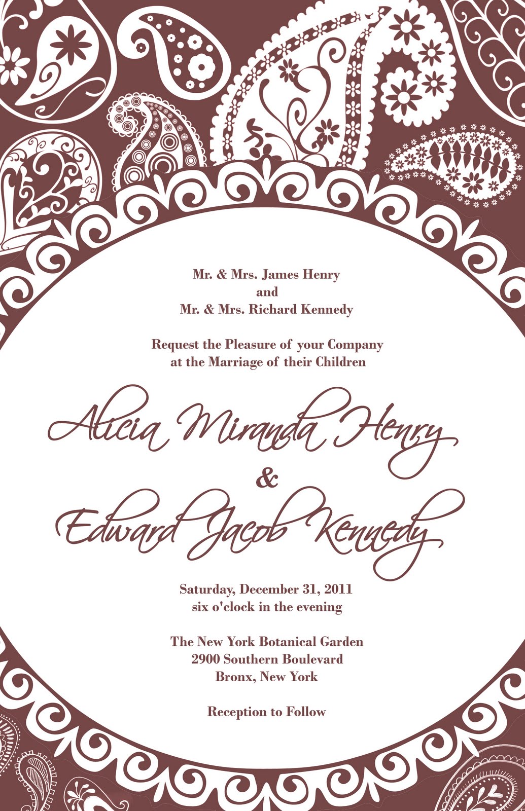 wedding invitation