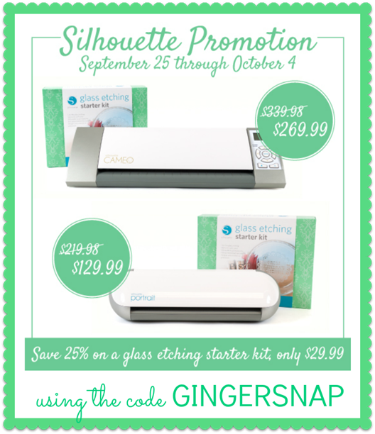 Glass Etching Promotion #Silhouette #spon