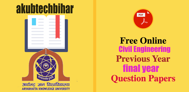 [ CE PDF download ] aku civil engineering final year(4th)  question papers