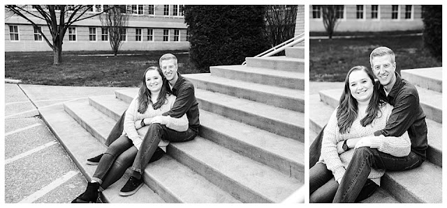 engagement photos at St. Mary-of-the-Woods SMWC