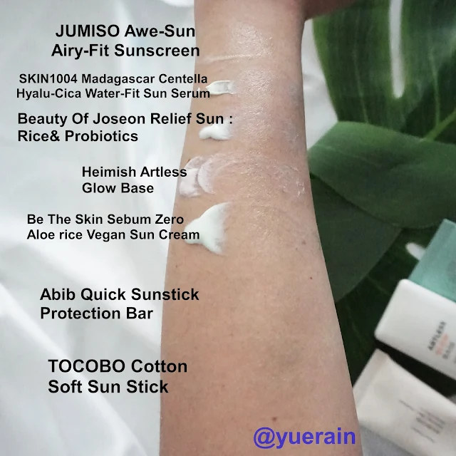 JUMISO Awe-Sun Airy-Fit Sunscreen SKIN1004 Madagascar Centella Hyalu-Cica Water-Fit Sun Serum Beauty Of Joseon Relief Sun : Rice& Probiotics Heimish Artless Glow Base Be The Skin Sebum Zero Aloe rice Vegan Sun Cream Abib Quick Sunstick Protection Bar TOCOBO Cotton Soft Sun Stick