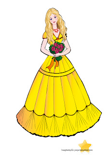 Princesa rubia de cuento