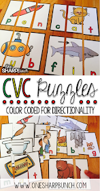 Phoneme segmentation & blending made easy with these tips and tricks for small group instruction!  These are the perfect phonemic awareness activities for your guided reading lessons or literacy centers!  Check out this color coded trick for teaching directionality and segmenting with CVC words!