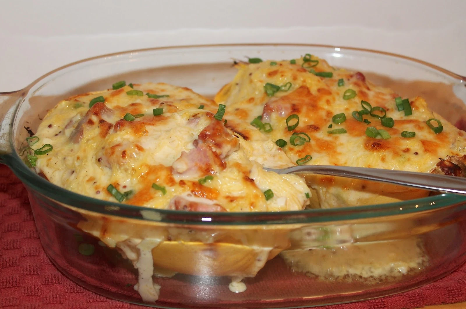 Ham and Cheese Spaghetti Squash Boats