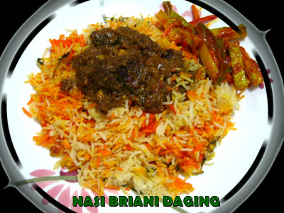 Resepi Nasi Briyani Daging