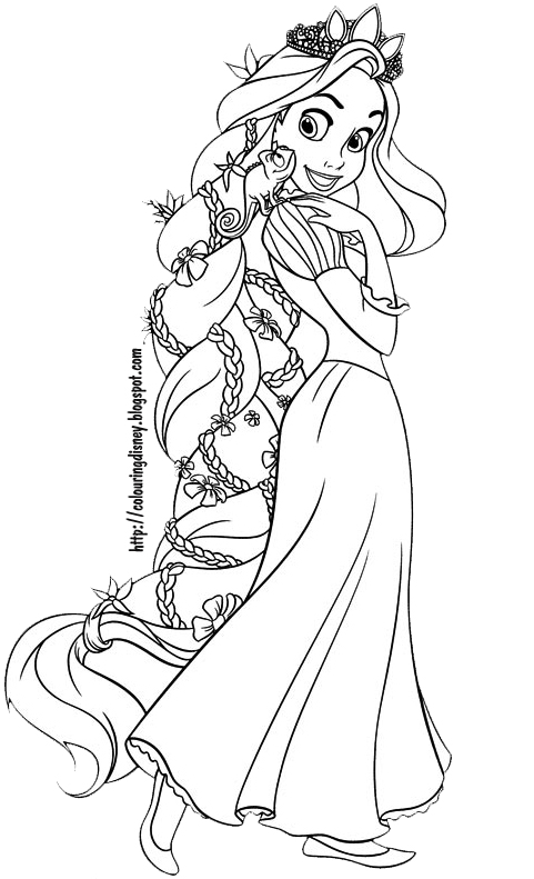 Download rapunzel coloring pages | Minister Coloring