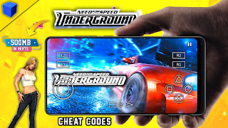 Need for Speed Underground PS2 Iso Highly Compressed Cheats Codes Unlock All Cars On Android