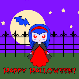 Cute Vampire- Halloween printables