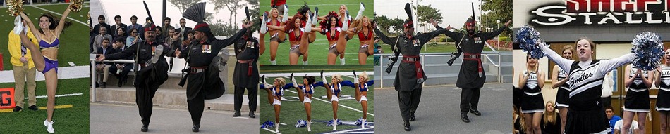 pakistan Army soldiers practicing to become NFL cheerleaders at the pakistan-India Wagah border