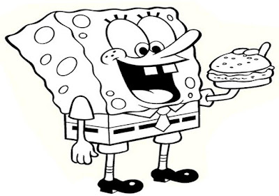 Mewarnai Gambar Spongebob Anak SD