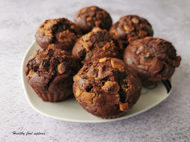 Fit muffiny z czekoladą