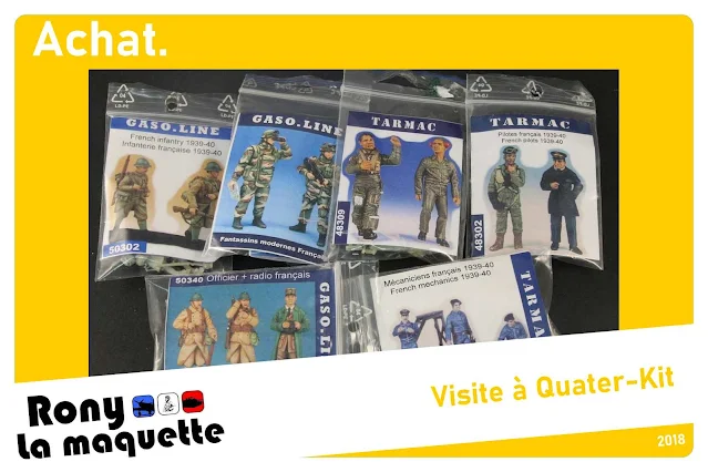 Visite à Quarter-Kit , Figurine Gaso-line et Tarmac 1/48