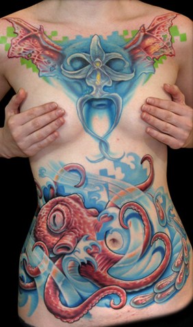  large scale color tattoos Nick Baxter remains at the top of the charts 