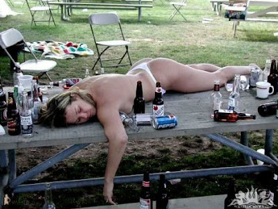 women passed out drunk