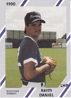 Keith Daniel 1990 Gulf Coast League Dodgers card