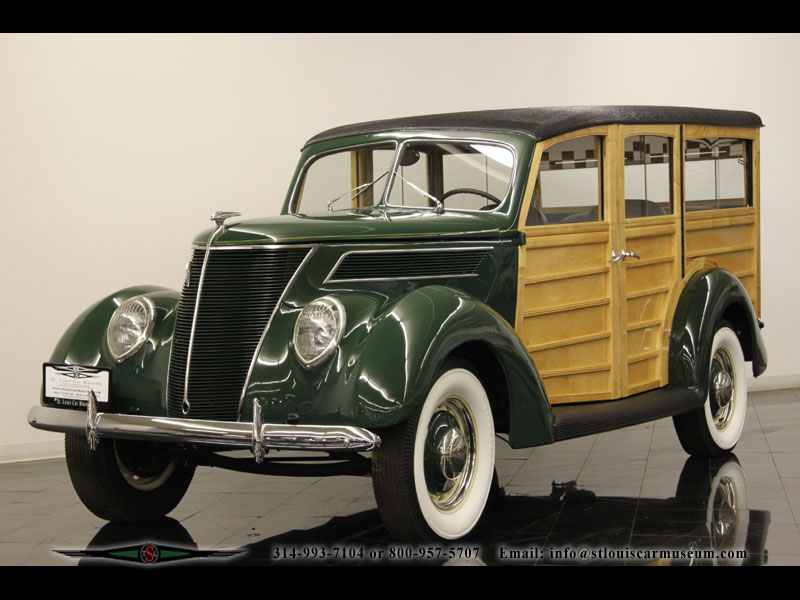 The 1937 Ford Deluxe Station Wagon is a great example of workmanship