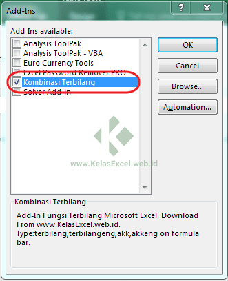 Download Add-In Fungsi Terbilang Excel Indonesia dan Inggris