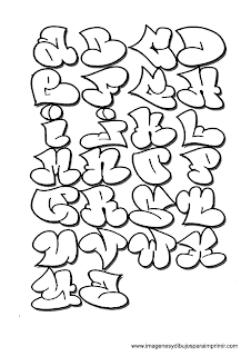 Letras graffiti para imprimir