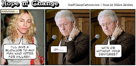 obama, obama jokes, political, humor, cartoon, conservative, hope n' change, hope and change, stilton jarlsberg, madonna, oral sex, election, clinton, blowjob