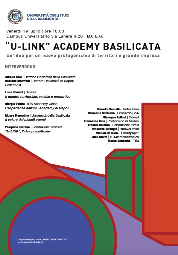 A Matera presentato progetto “U-Link” Academy Basilicata