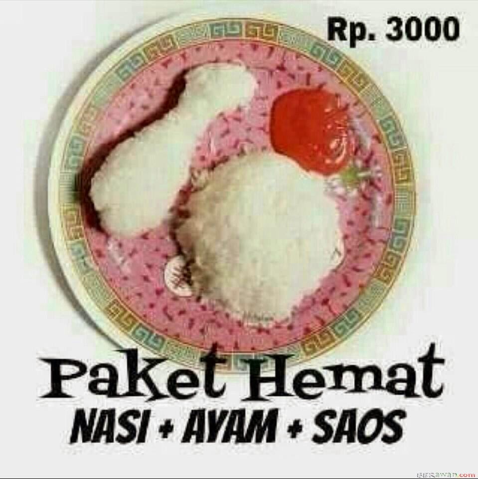 Paket Hemat Nasi Ayam Dan Saos Berawancom