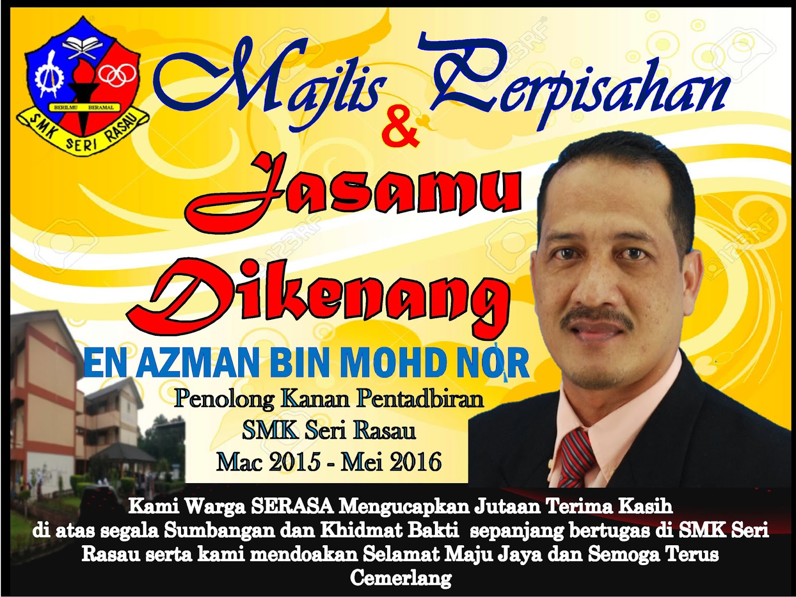 SMK Seri Rasau: Majlis Perpisahan En Azman bin Mohd Nor (P 