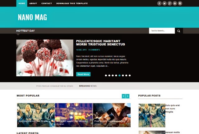 Nano Mag - Responsive Magazine Blogger Template