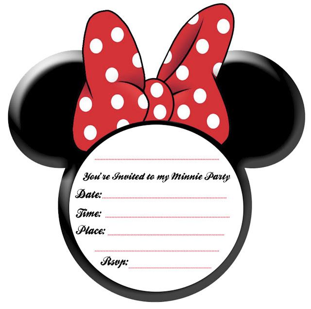 had a special request for this Minnie Free Invitation in Red and ...