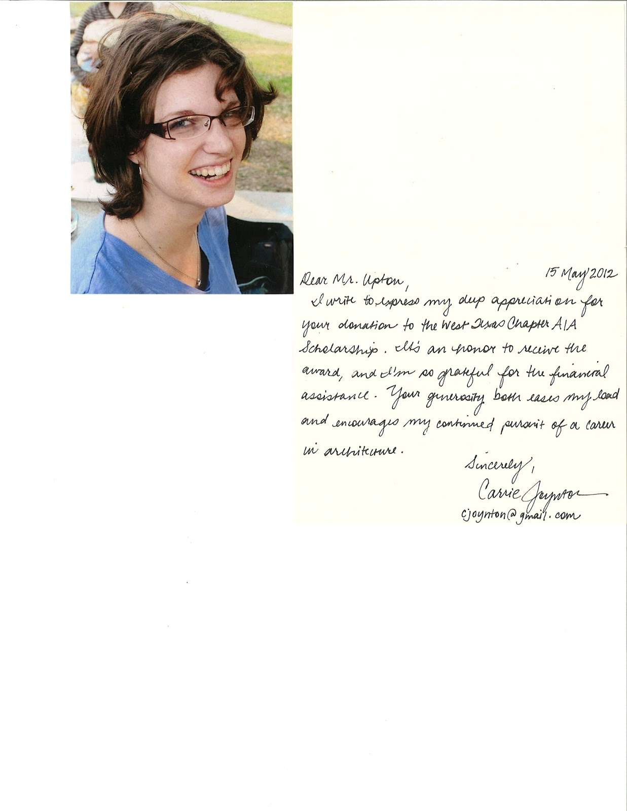 Example Of Thank You Letter For Scholarship Grant - thank 