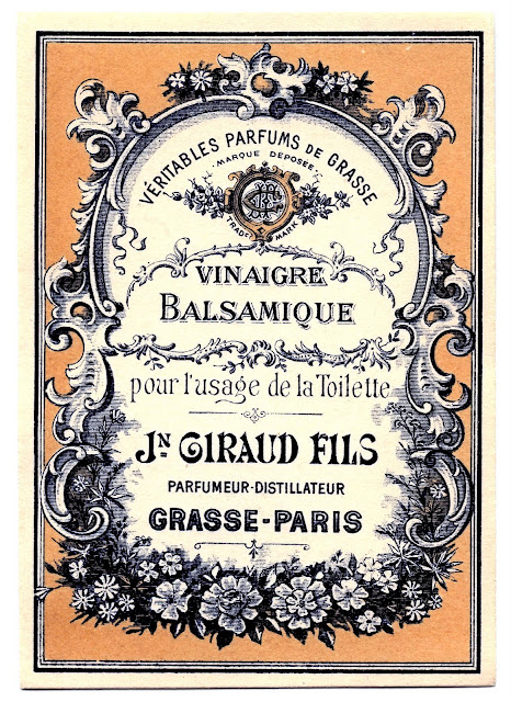 Etiquette ancienne vinaigre balsamique