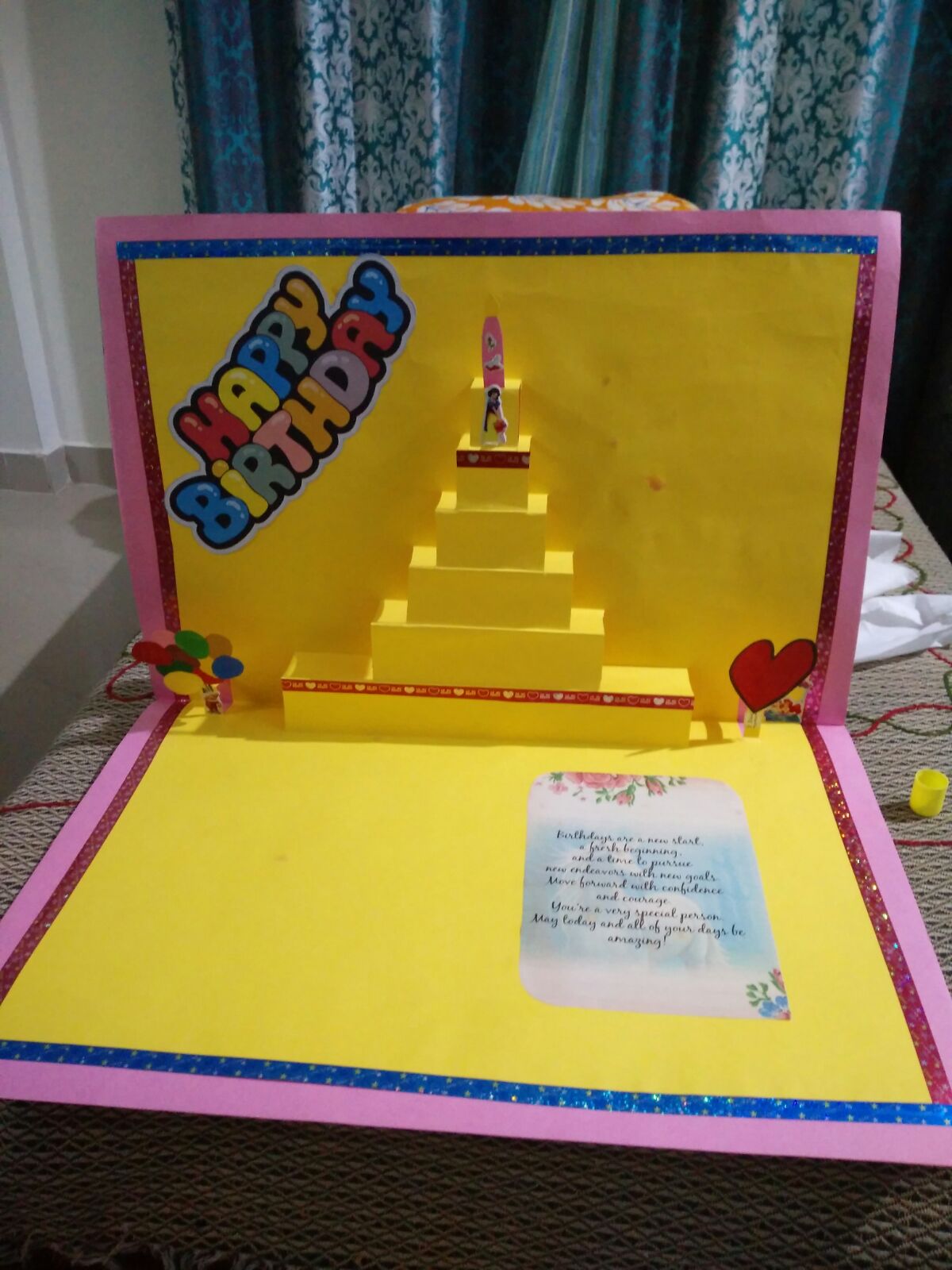 How To Prepare Popup Card  For Birthday  Home  Decoration  
