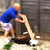 See how a person was alone with a dog and hit it with a plank of wood for no reason