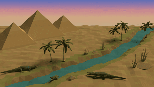 Pyramids of Djelibeybi, final render